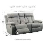 Mitchiner Reclining Loveseat with Console Loveseats Ashley Furniture 39