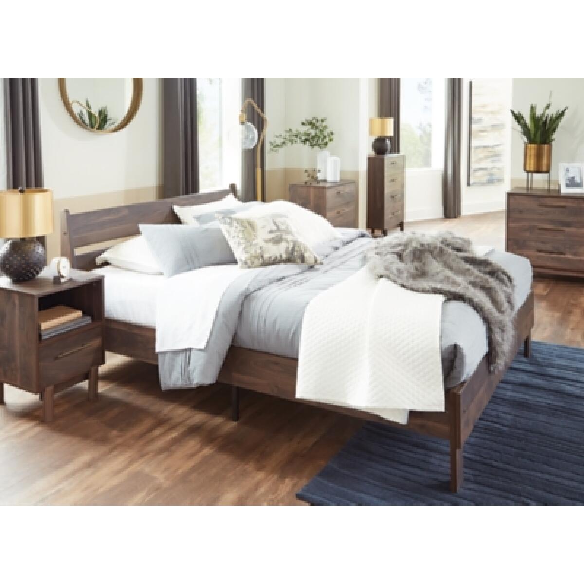 Calverson Queen Panel Platform Bed Beds Ashley Furniture 17