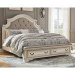 Realyn California King Upholstered Storage Bed Beds Ashley Furniture 23