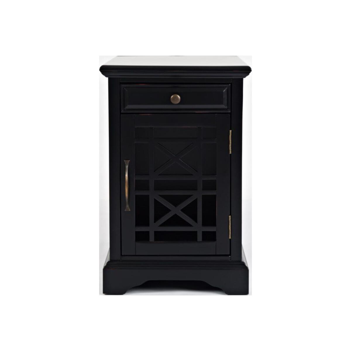 Craftsman Black Power Chairside Table End tables Customizable 5