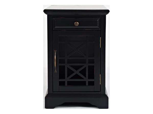 Craftsman Black Power Chairside Table End tables Customizable