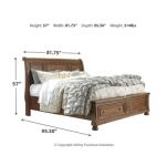 Flynnter King Sleigh Bed with 2 Storage Drawers Beds Ashley Furniture 25