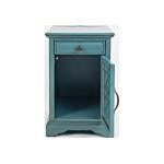 Craftsman Teal Power Chairside Table End tables Customizable 10