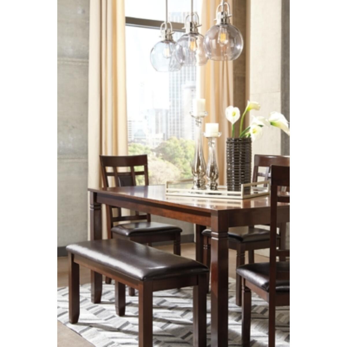 Bennox Dining Table and Chairs with Bench (Set of 6) Dining Tables Ashley Furniture 11