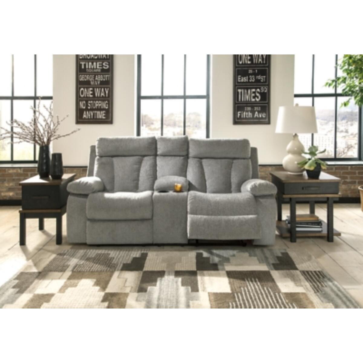 Mitchiner Reclining Loveseat with Console Loveseats Ashley Furniture 16