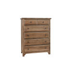 Cool Farmhouse 5 Drawer Chest Natural CF Chests 7