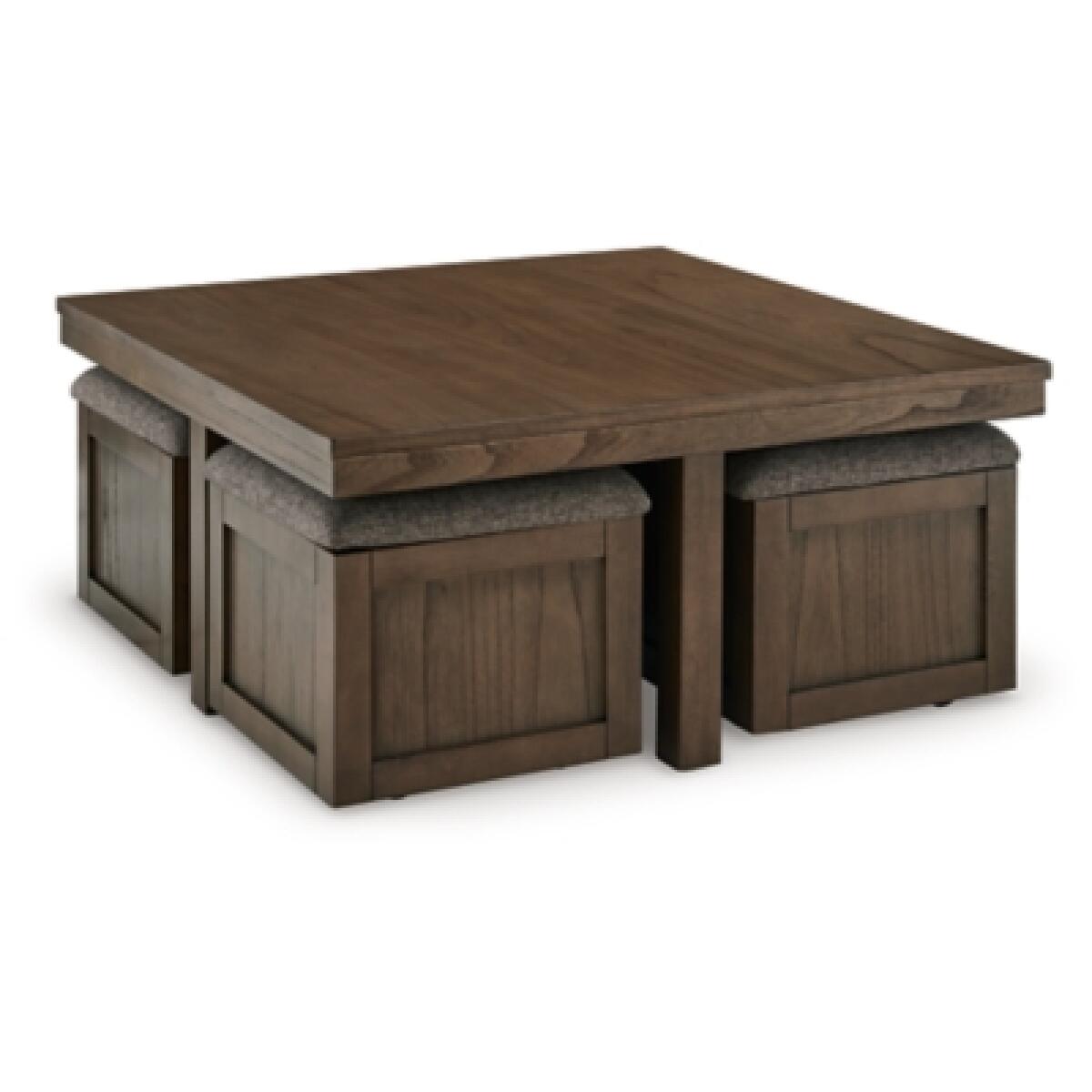 Boardernest Coffee Table with 4 Stools Cocktail & Coffee Tables Ashley Furniture 12