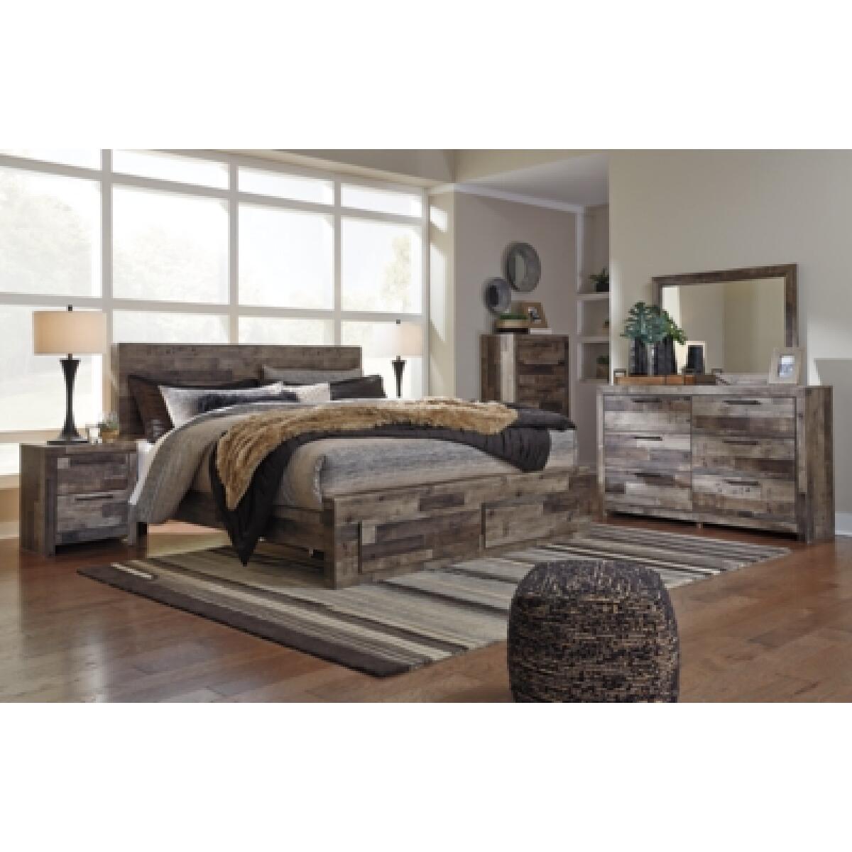 Derekson King Panel Bed with 2 Storage Drawers Beds Ashley Furniture 14