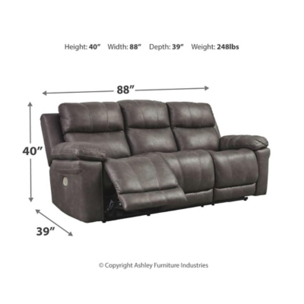 Erlangen Power Reclining Sofa Sofas Ashley Furniture 17