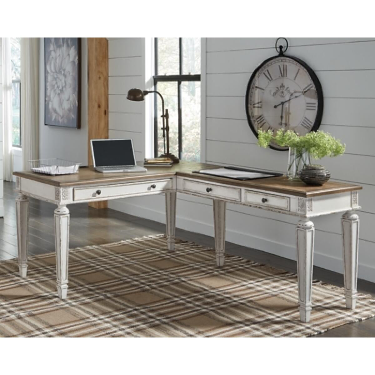 Realyn 2-Piece Home Office Desk Desks Ashley Furniture 19