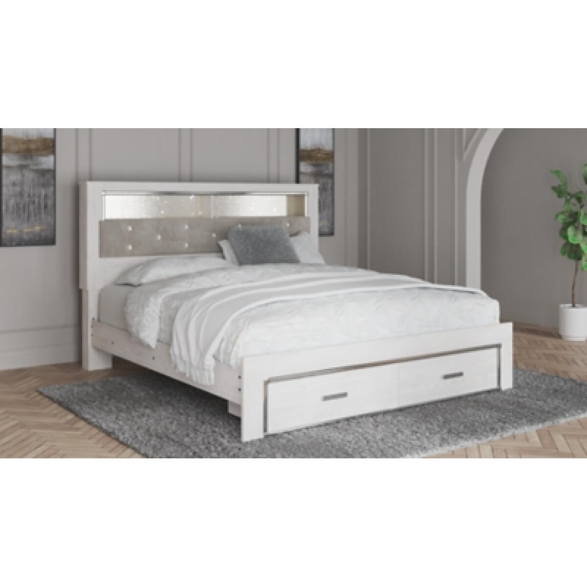 Altyra King Upholstered Bookcase Bed with Storage Beds Ashley Furniture 11