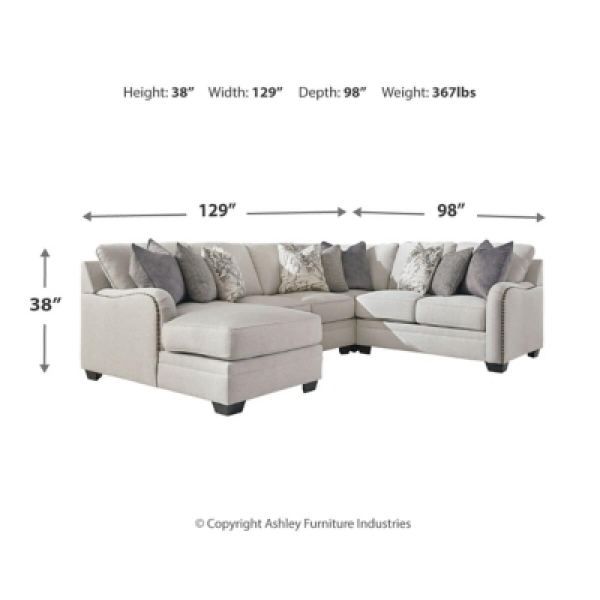 Dellara 4-Piece Sectional with Chaise Sectionals Ashley Furniture 15