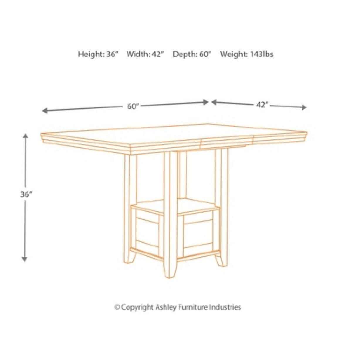 Ralene Counter Height Dining Extension Table Dining Tables Ashley Furniture 24