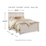 Willowton Queen Panel Bed Beds Ashley Furniture 14