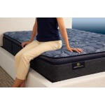 Perfect Sleeper Cobalt Calm Medium Pillow Top California King All Positions 14