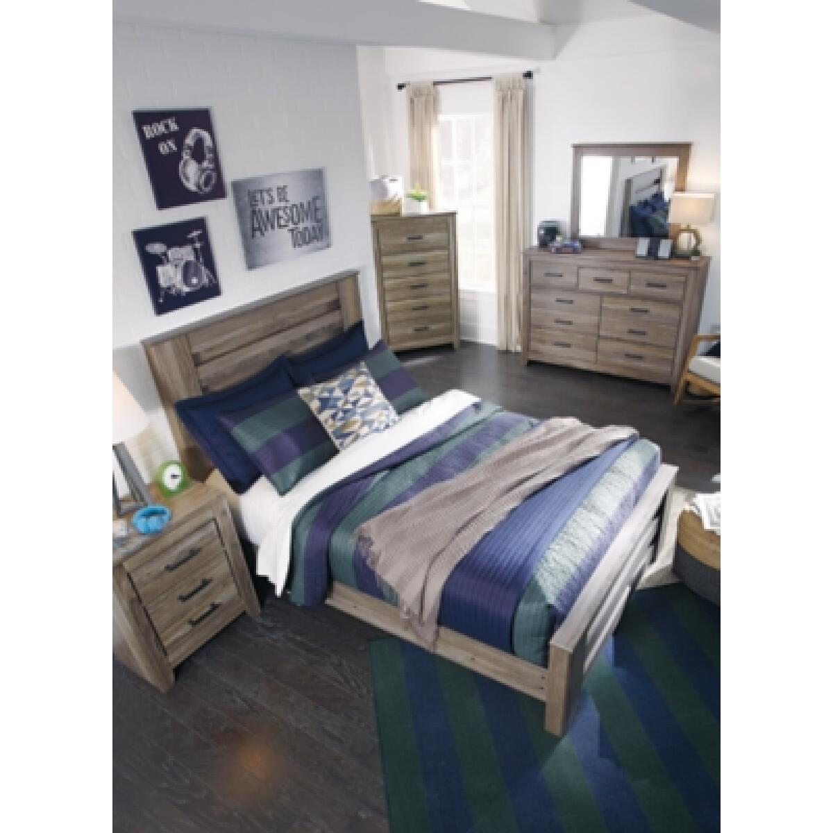 Zelen Full Panel Bed Beds Ashley Furniture 19