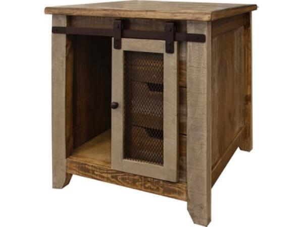 9661 Antique 3 Drawers, 1 Door End Table End tables International Furniture Direct