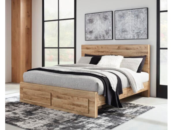 Hyanna King Panel Storage Bed Beds Ashley Furniture