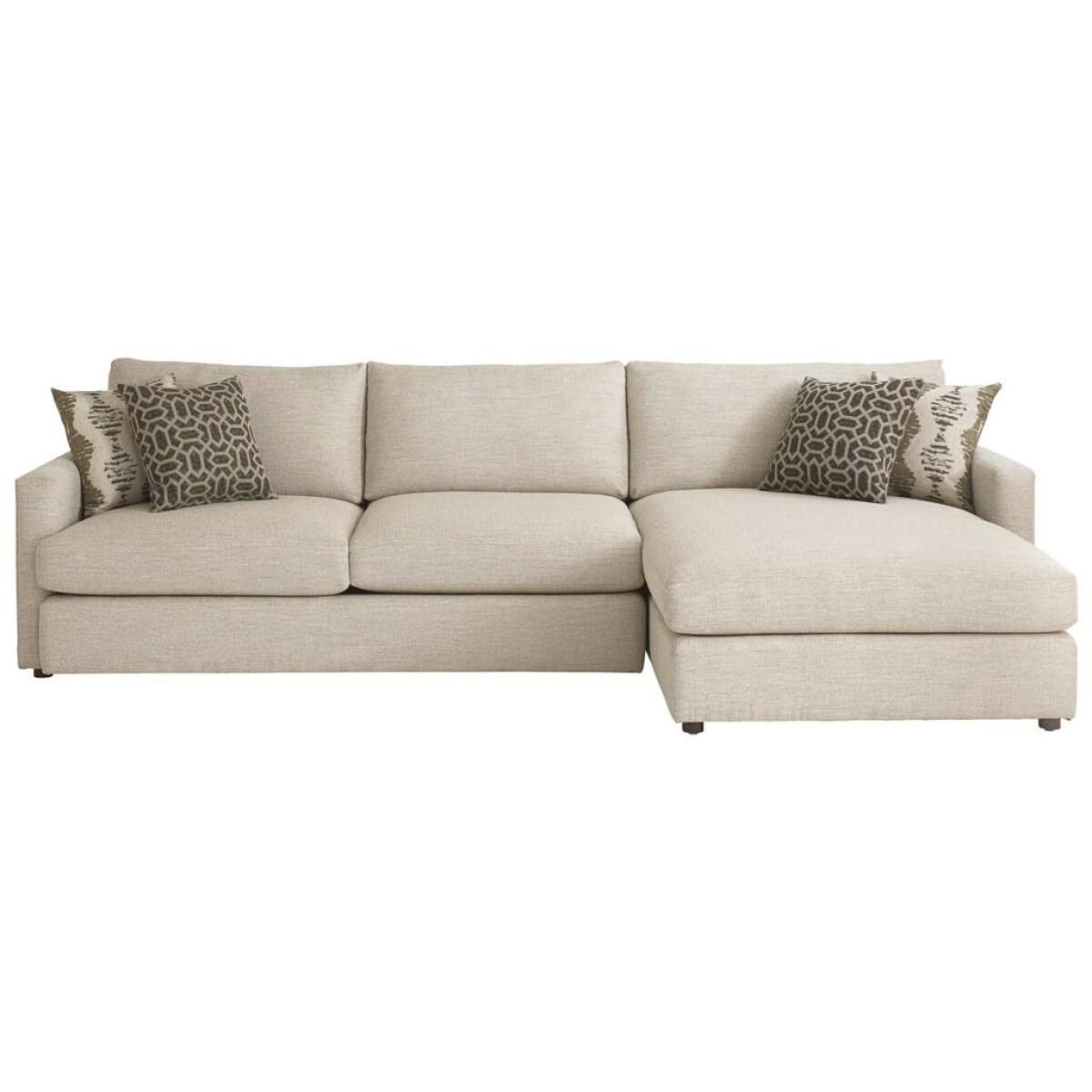 Allure Contemporary Sectional with Right Arm Facing Chaise Sectionals Bassett Furniture 4