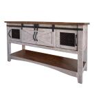 Pueblo Gray Sofa Table 4 Doors Sofa Tables International Furniture Direct 5