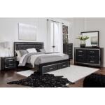 Kaydell King Upholstered Panel Bed with Storage - Image 7