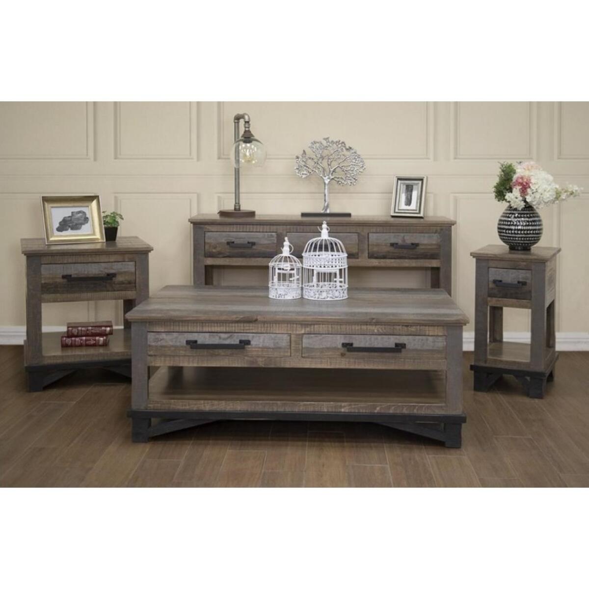 Loft Brown Sofa Table Sofa Tables International Furniture Direct 4