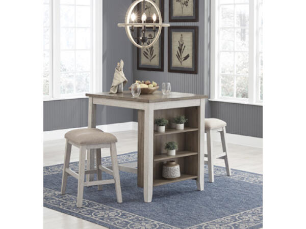 Skempton Counter Height Dining Table and Bar Stools (Set of 3) Dining Tables Ashley Furniture