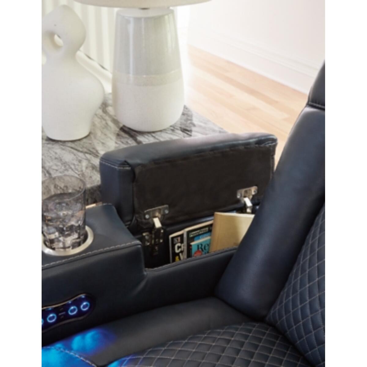 Fyne-Dyme Power Reclining Loveseat with Console Loveseats Ashley Furniture 29