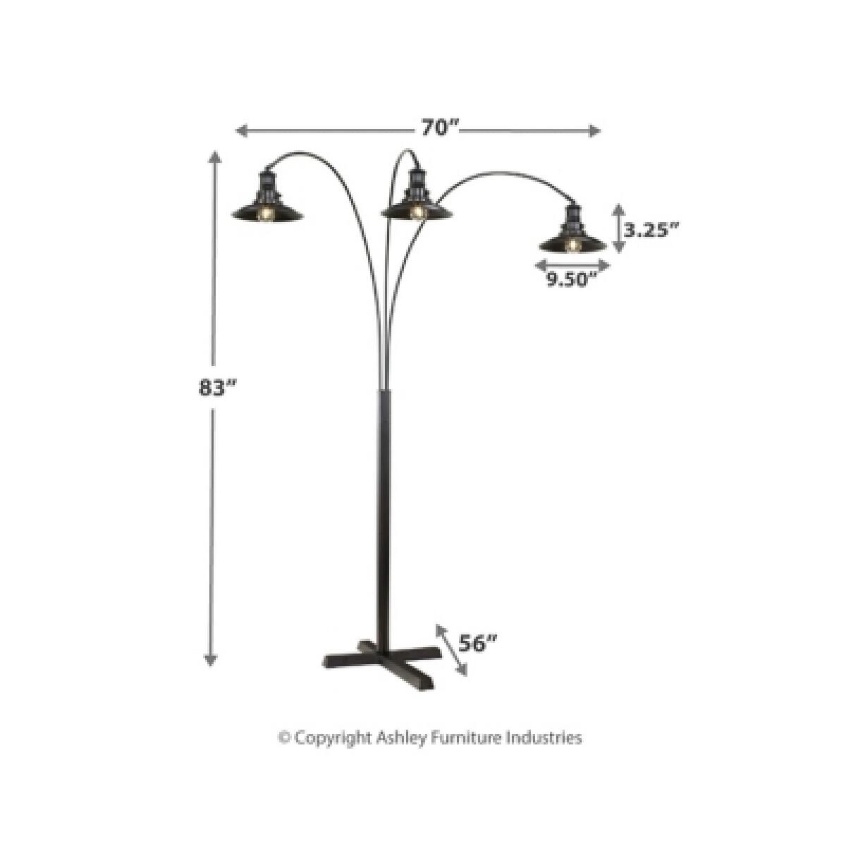 Sheriel Floor Lamp Lighting Ashley Furniture 12