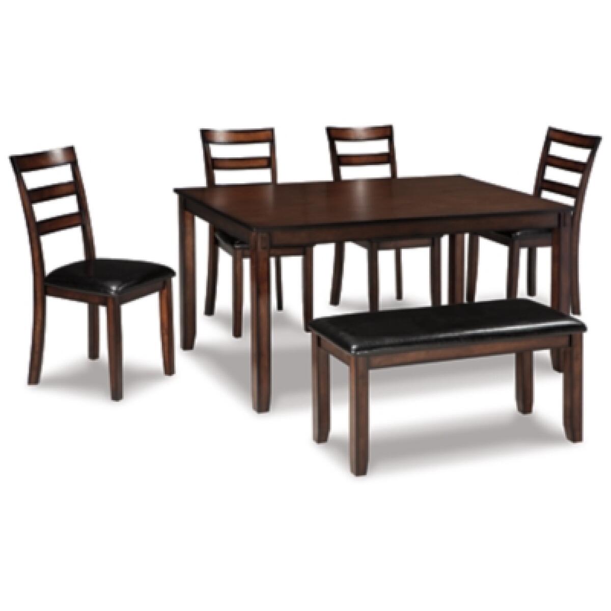 Coviar Dining Table and Chairs with Bench (Set of 6) Dining Tables Ashley Furniture 9
