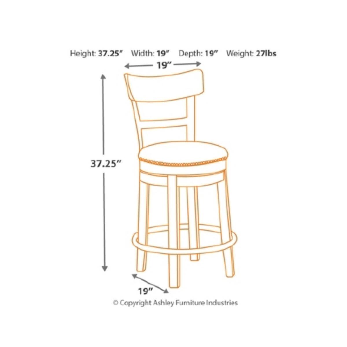 Pinnadel Counter Height Bar Stool Barstools Ashley Furniture 11