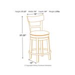 Pinnadel Counter Height Bar Stool Barstools Ashley Furniture 17