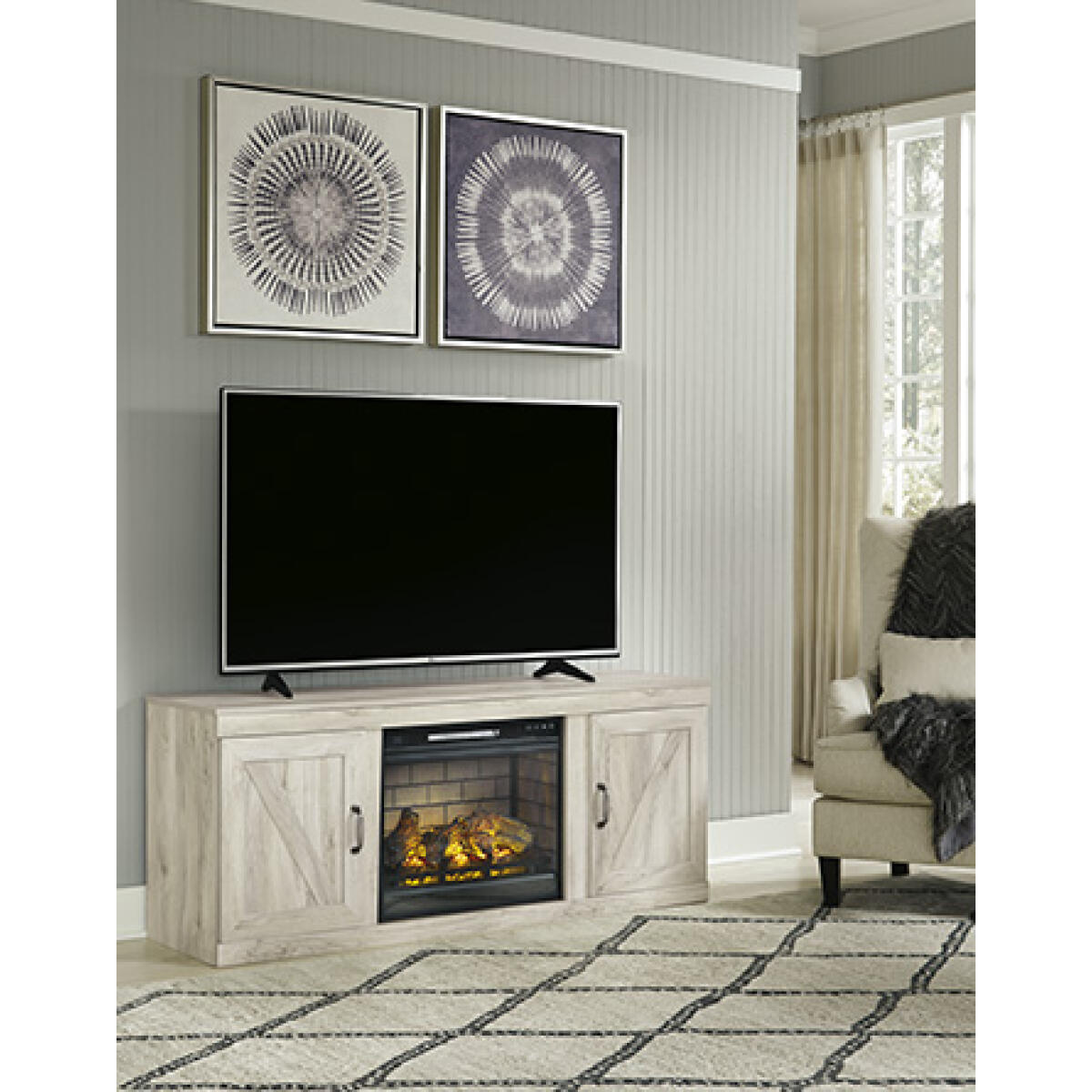 Bellaby TV Stand with Electric Fireplace Fireplaces Ashley Furniture 3