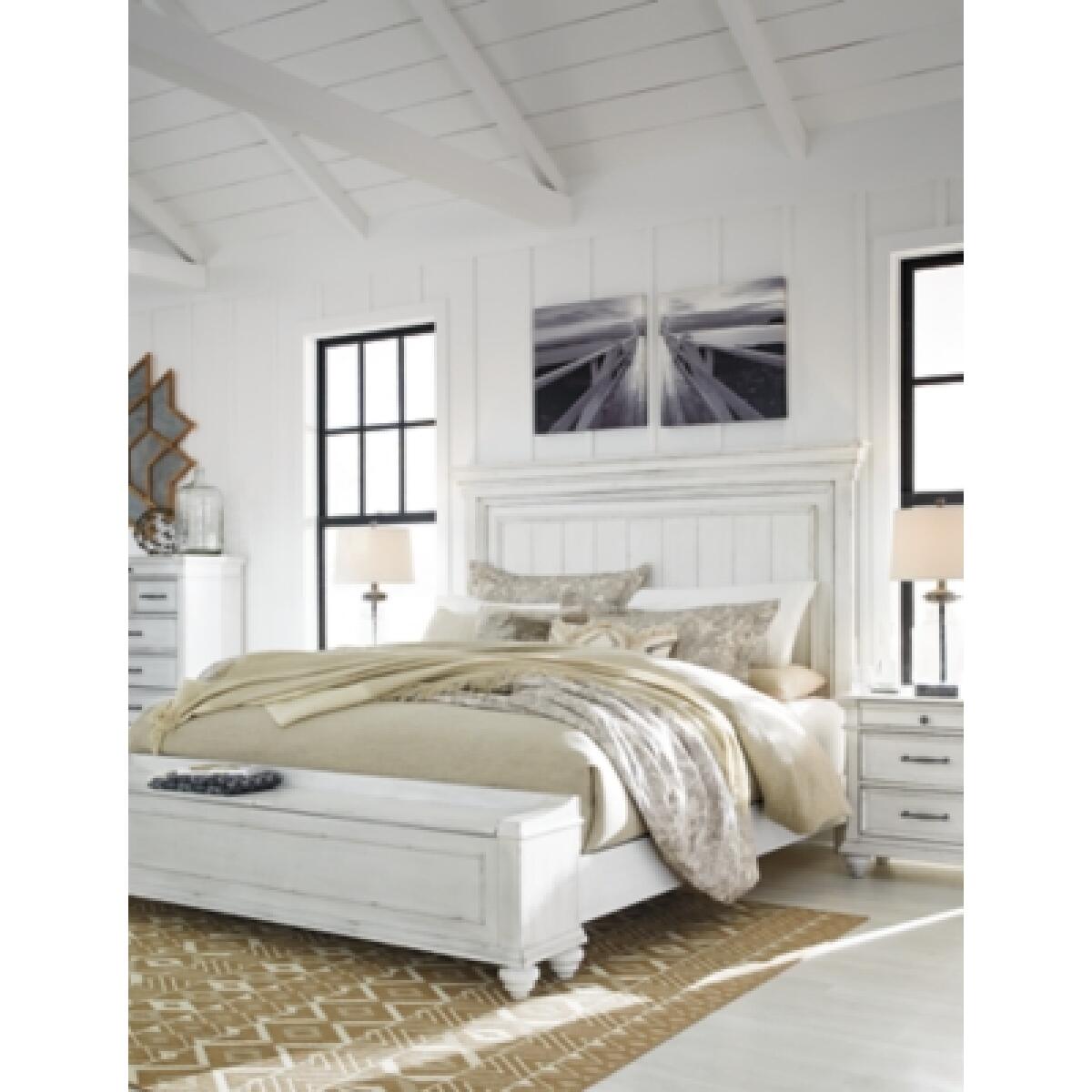 Kanwyn Queen Panel Bed with Storage Bench Beds Ashley Furniture 29