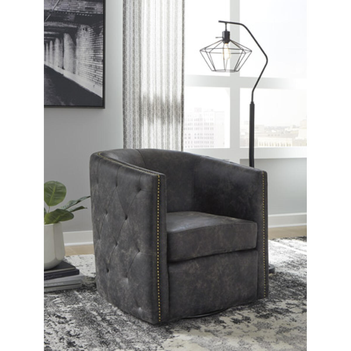 573b5a79efda3f4e0bb9309839504a18 Brentlow Swivel Accent Chair - Image 1