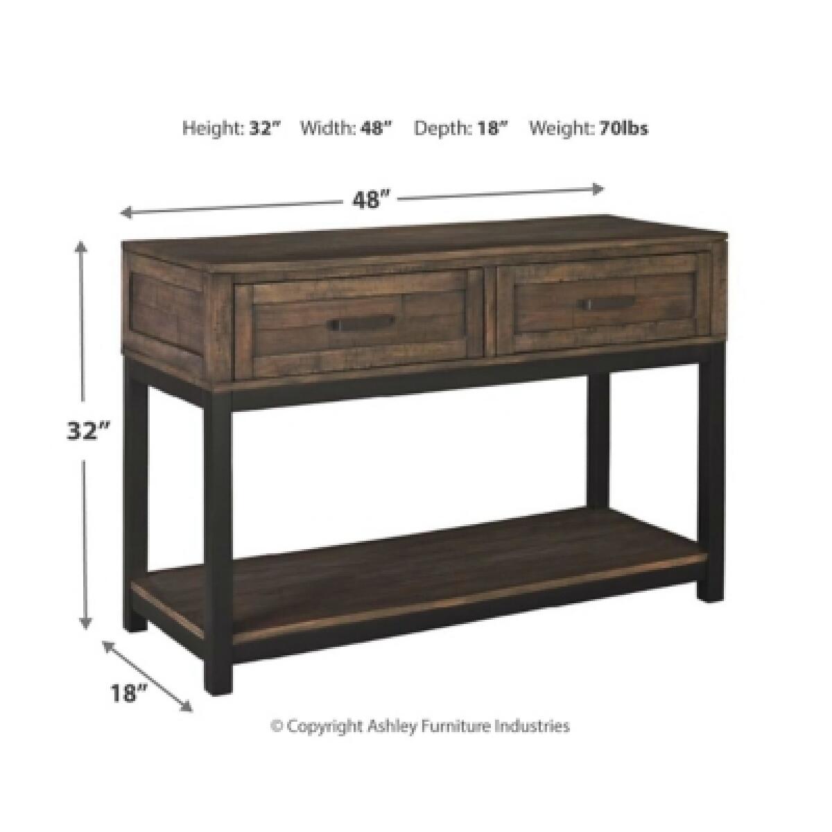 Johurst Sofa/Console Table Sofa Tables Ashley Furniture 13