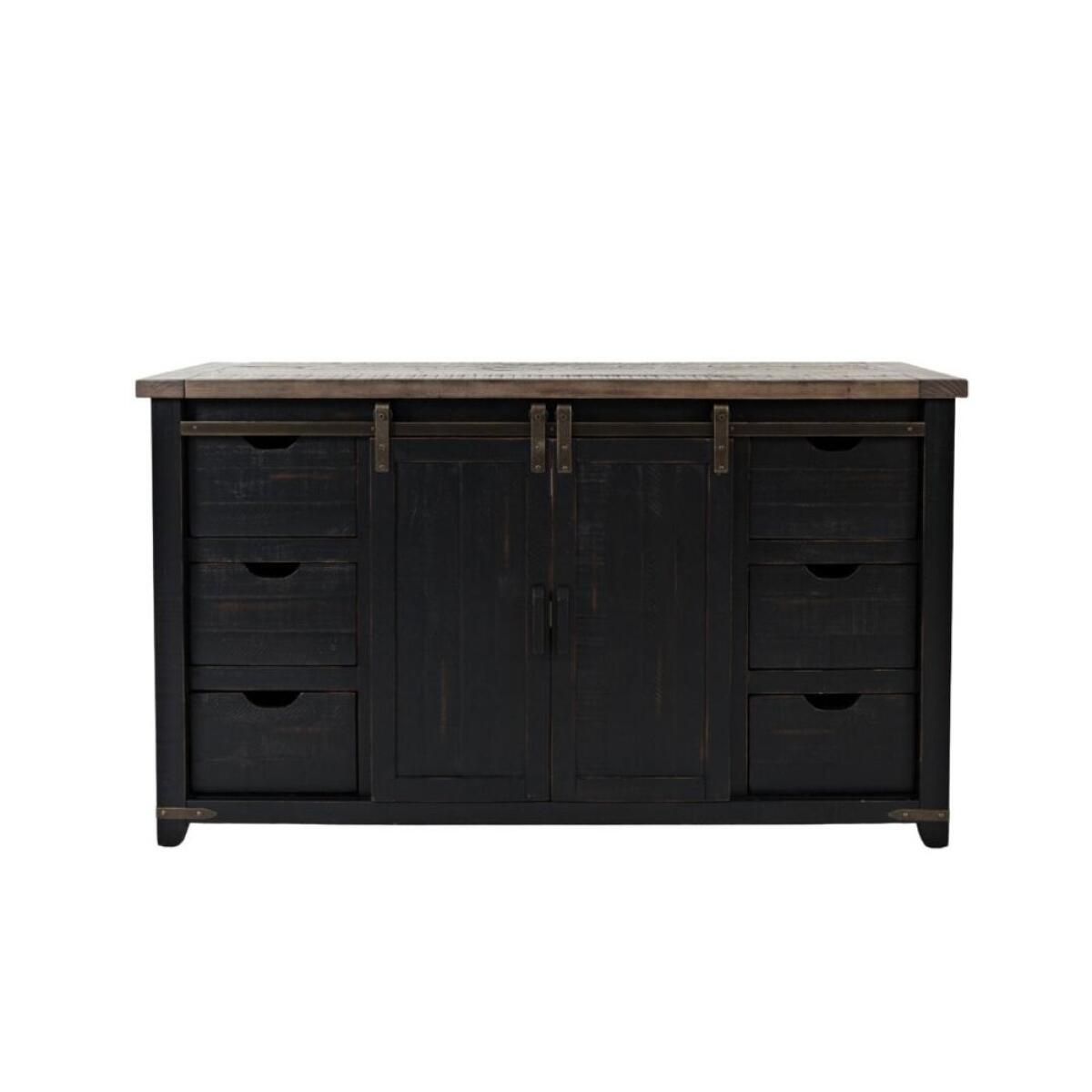 Madison County 60″ Barn Door Server Dining Storage Customizable 5
