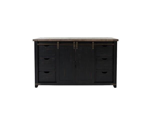 Madison County 60″ Barn Door Server Dining Storage Customizable