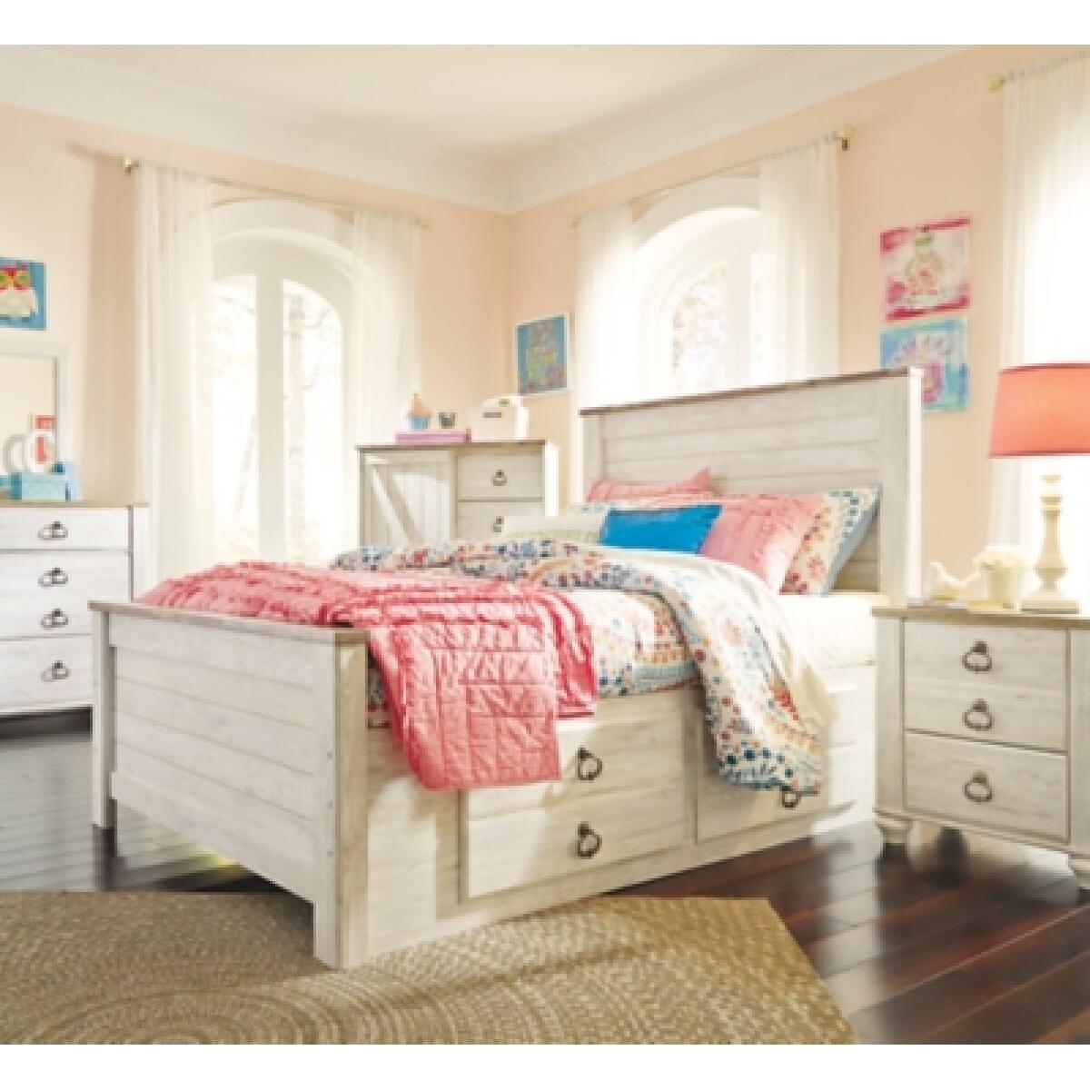 Willowton Full Panel Bed with 2 Storage Drawers Beds Ashley Furniture 11