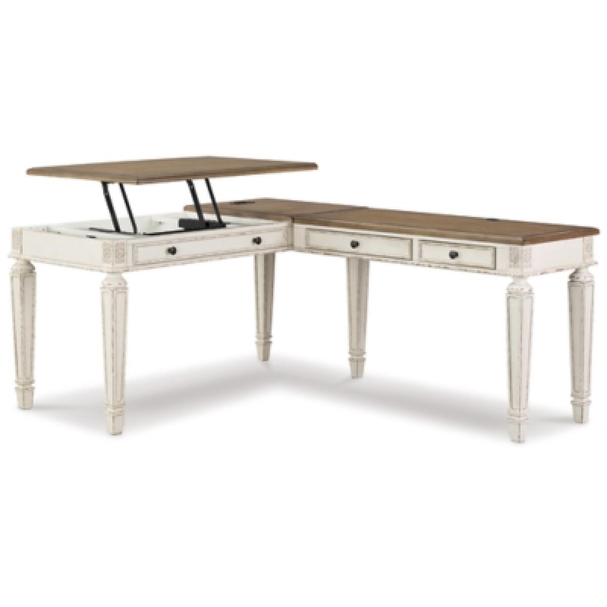 Realyn 2-Piece Home Office Lift Top Desk Desks Ashley Furniture 15