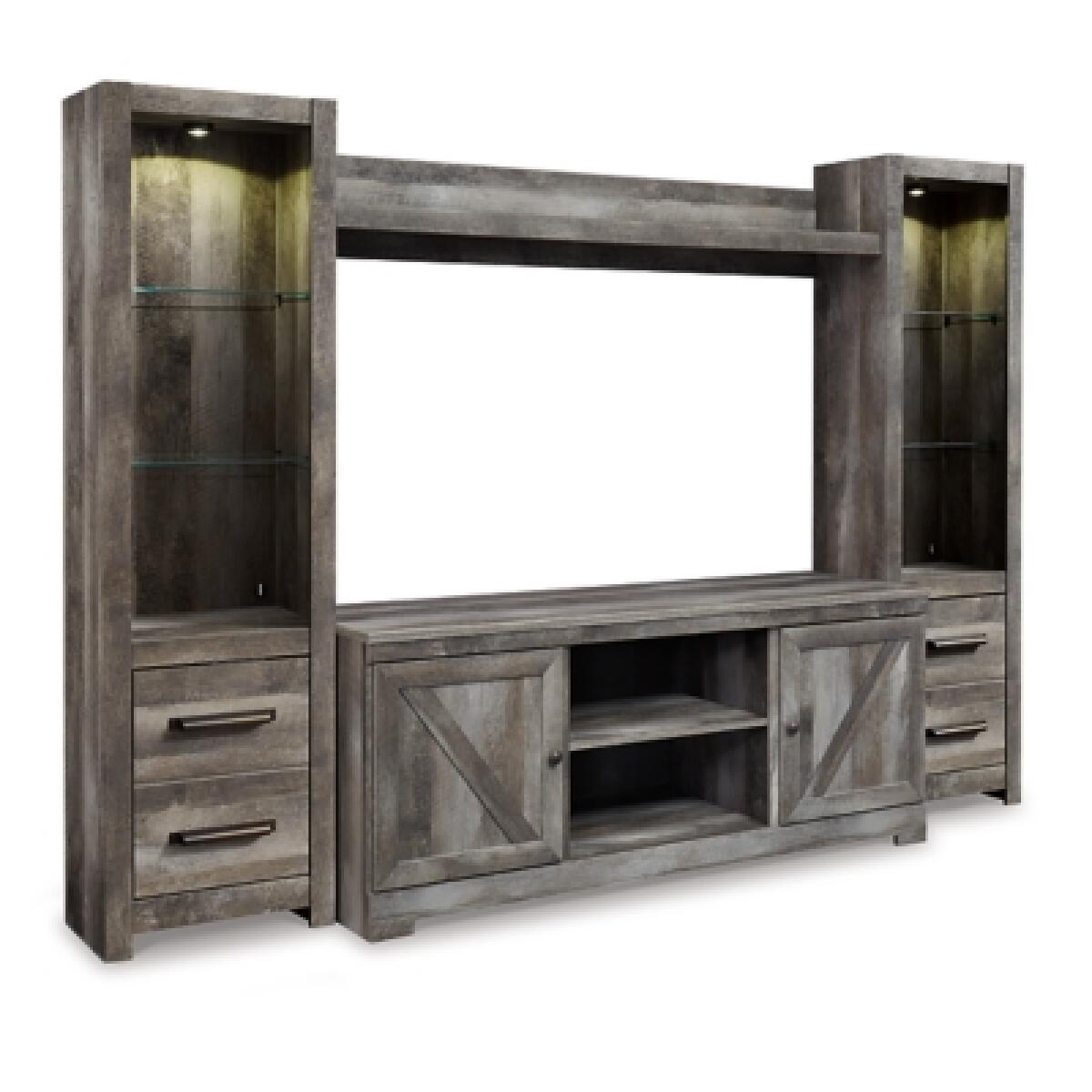 Wynnlow 4-Piece Entertainment Center Entertainment Stands Ashley Furniture 13