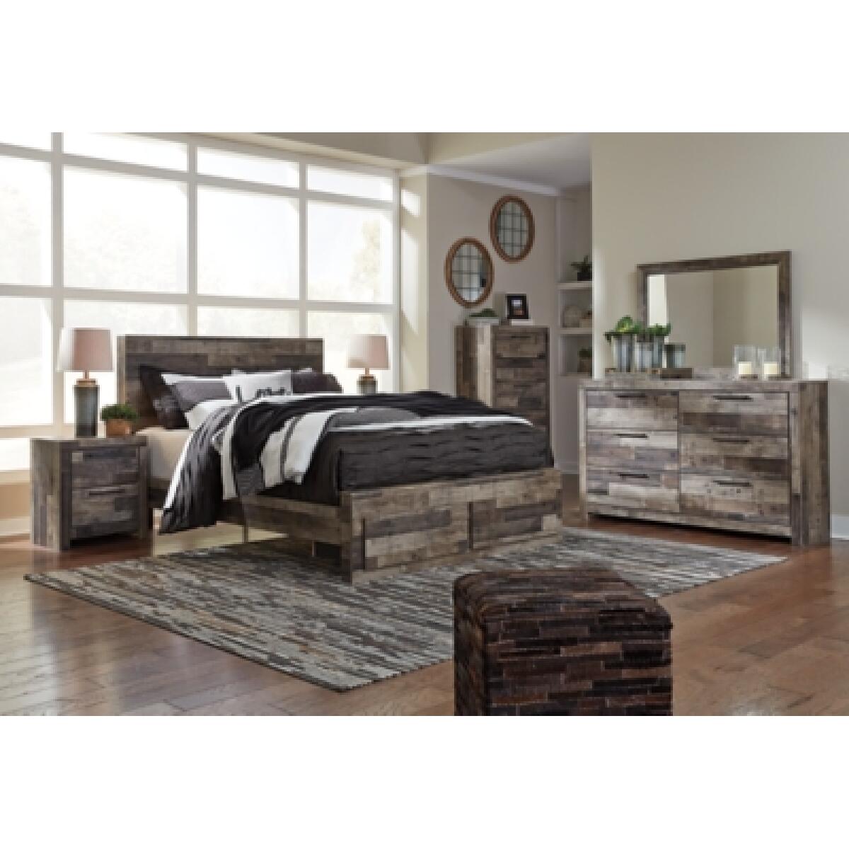 Derekson King Panel Bed with 2 Storage Drawers Beds Ashley Furniture 15