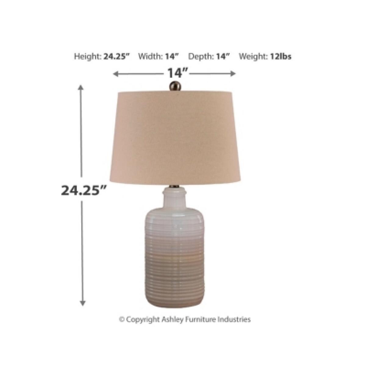 Marnina Table Lamp (Set of 2) Lighting Ashley Furniture 12