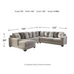 Ardsley 4-Piece Sectional with Chaise Sectionals Ashley Furniture 31