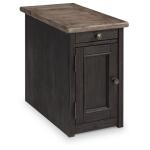 Tyler Creek Chairside End Table with USB Ports & Outlets Chairside Tables Ashley Furniture 30