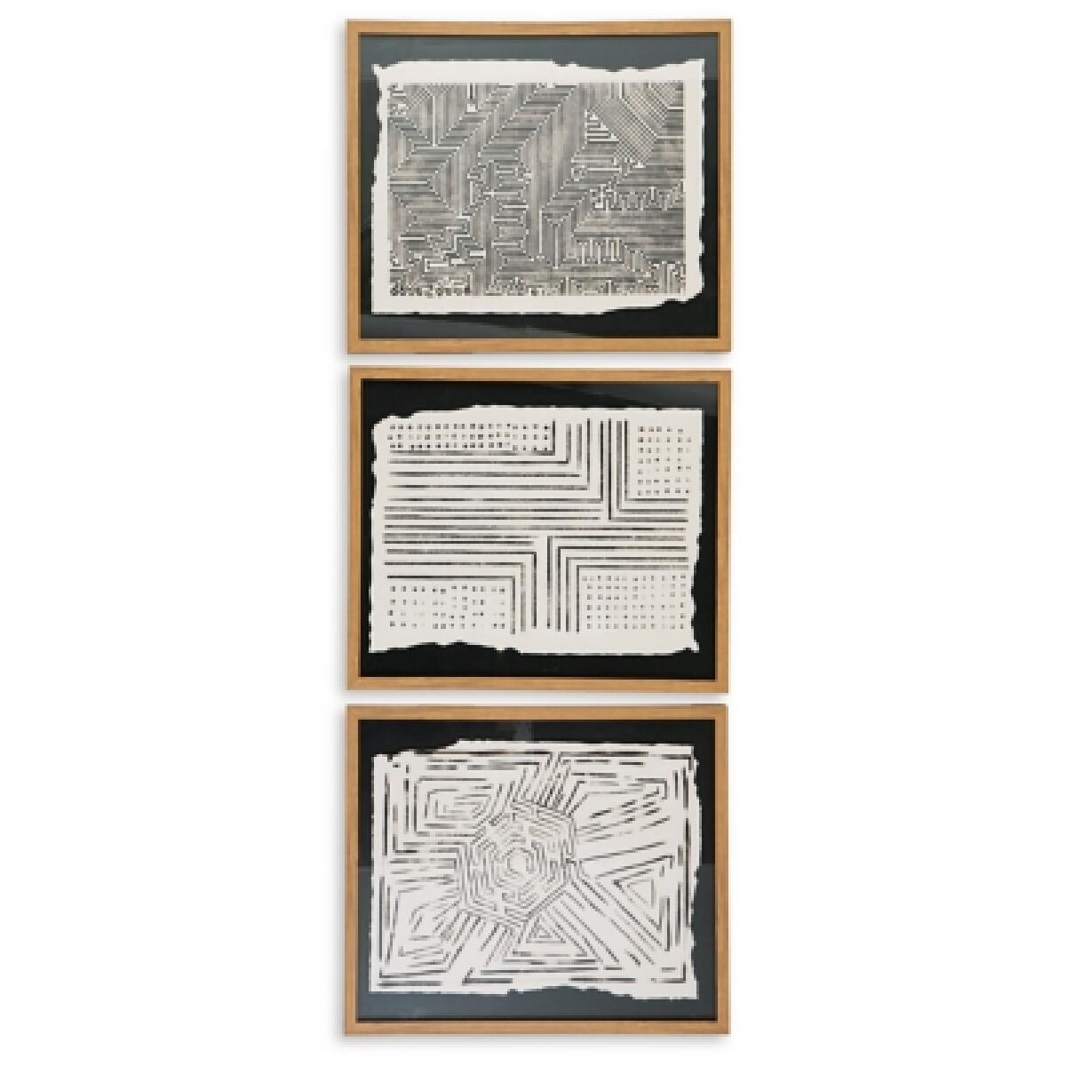 Wonderstow Wall Art (Set of 3) Art Ashley Furniture 16
