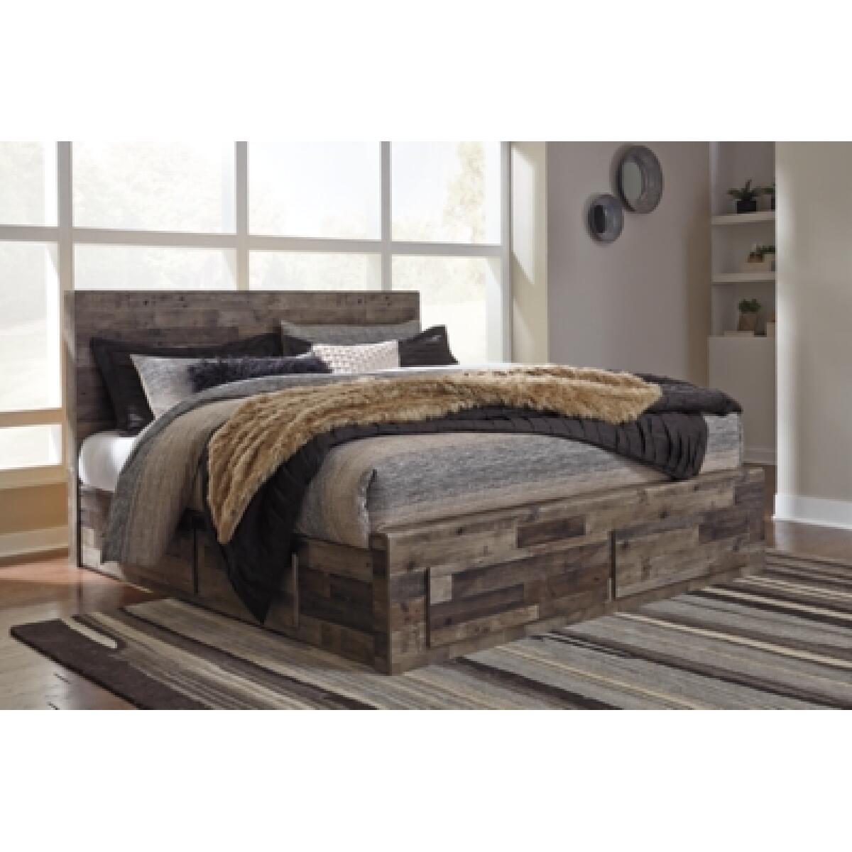Derekson King Panel Bed with 6 Storage Drawers Beds Ashley Furniture 12