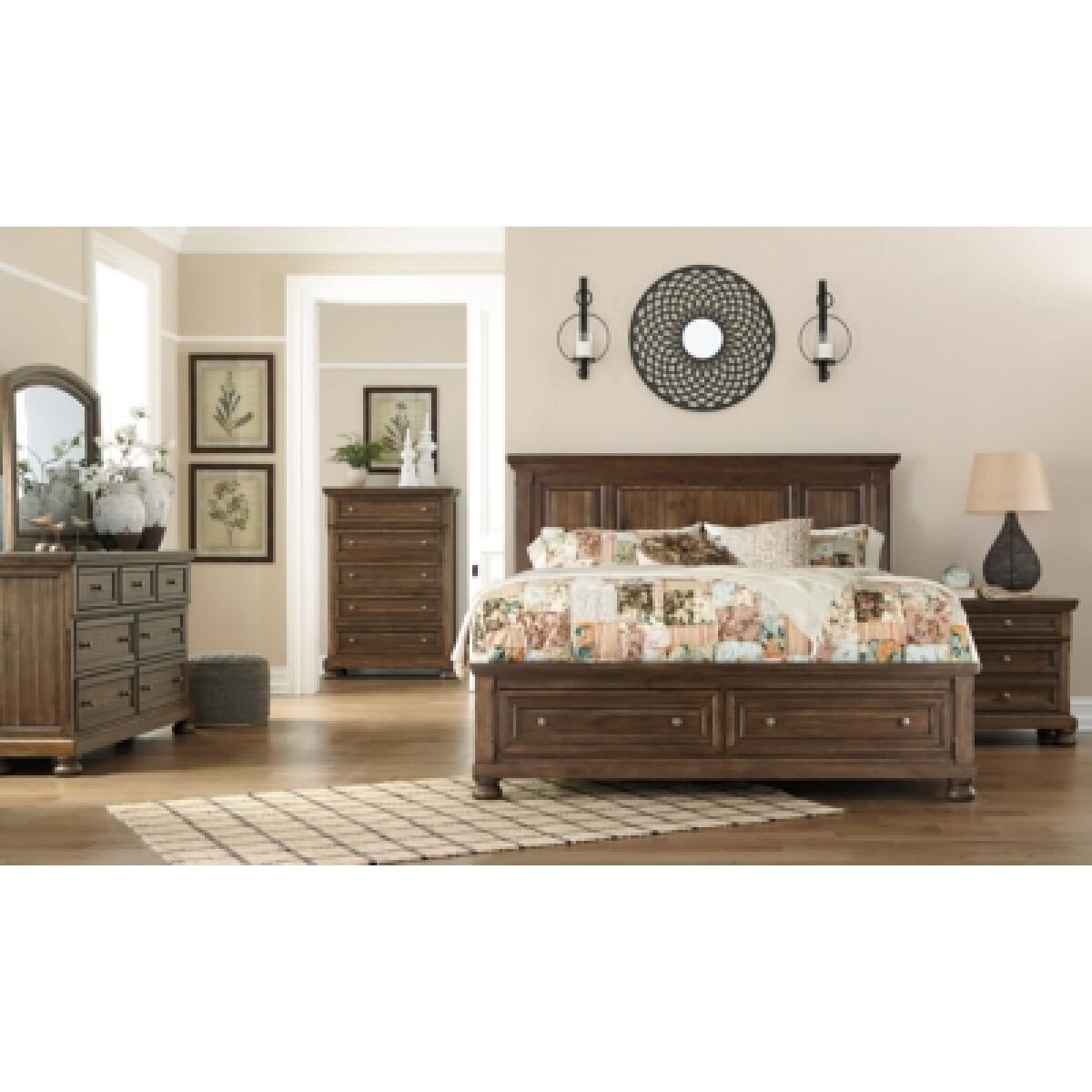 Flynnter California King Panel Bed with 2 Storage Drawers Beds Ashley Furniture 10