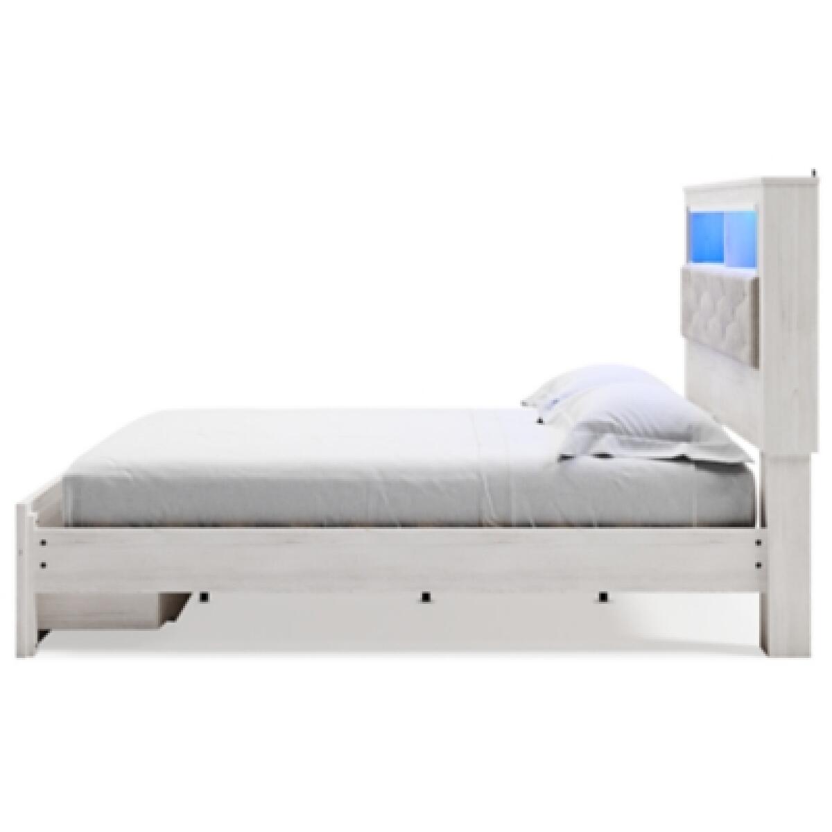 Altyra King Upholstered Bookcase Bed with Storage Beds Ashley Furniture 16