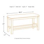 Moriville Counter Height Dining Bench Accent Furniture Ashley Furniture 21